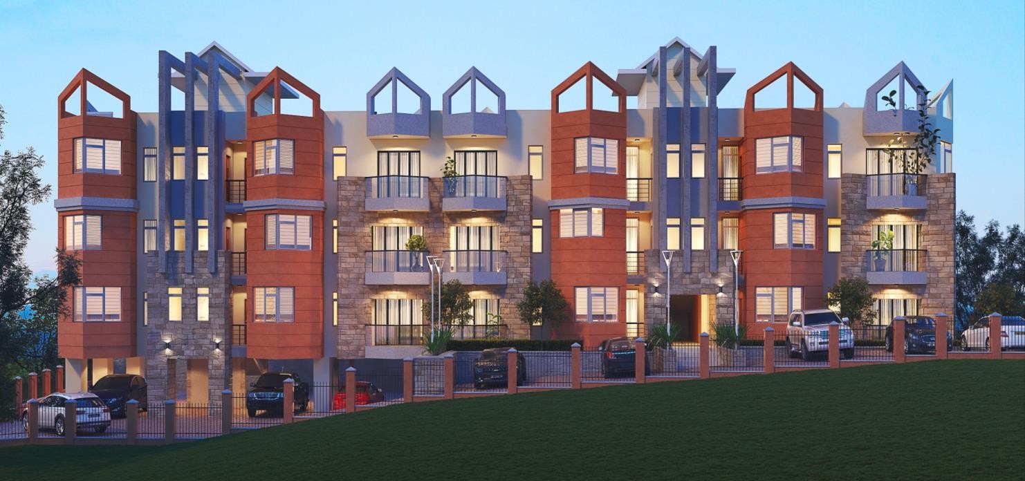 Architectural rendering of Crown Residential Apartments